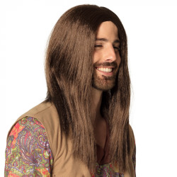 Hippie hnedá parochňa pre mužov